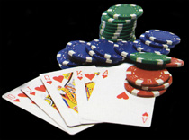 Casino cards and chips